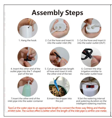 Automatic Plant Flower Watering Pump Home Sprinkler Drip Irrigation Device 2/4/8/16 Heads - Image 17