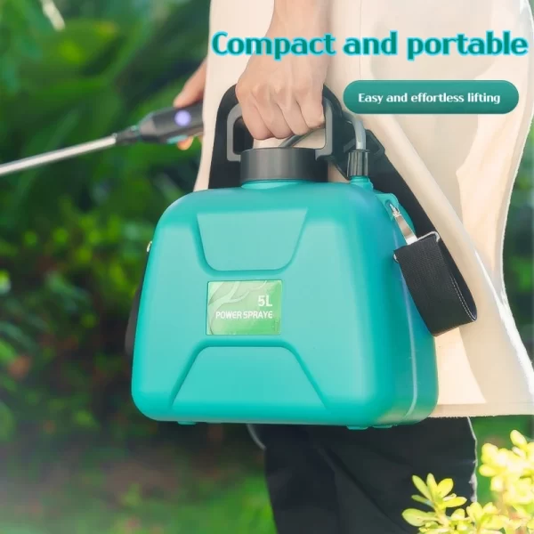 Shoulder-type electric pesticide sprayer 2000mAh lithium battery comes with bucket USB charging - Image 3