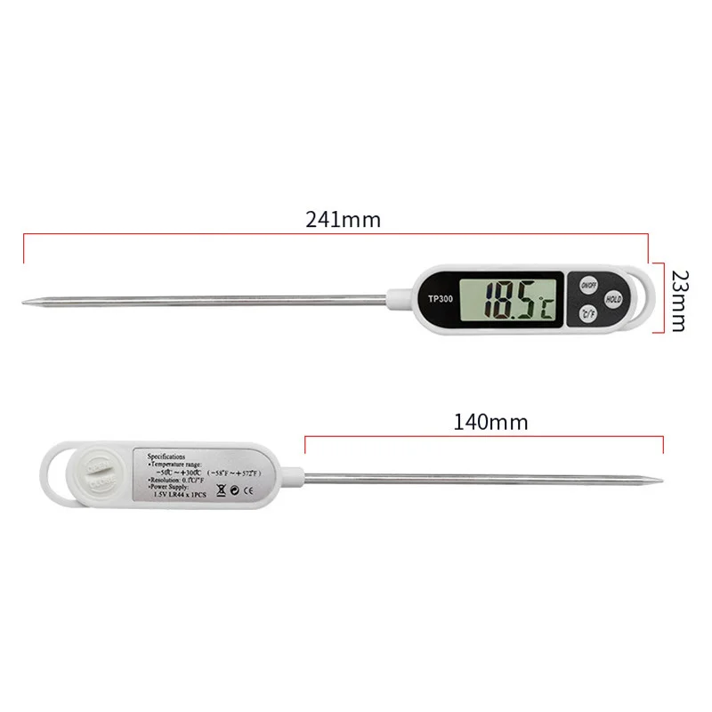 Food Thermometer Digital Real-Time Reading Meat And Beverage Thermometer With LCD Display And Probe Electronic Kitchen Thermomet - Image 12