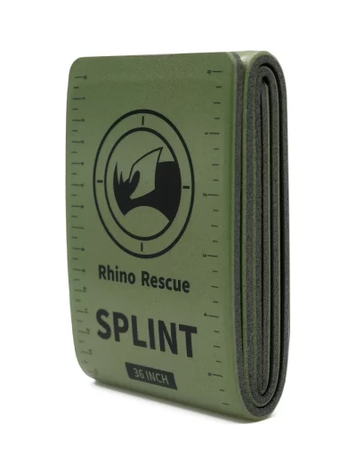 RHINO RESCUE First Aid Splint 36" X 4.3" Green-Gray, Keep Bones in Position For Camping Hiking Fixture Bone Emergency Kit
