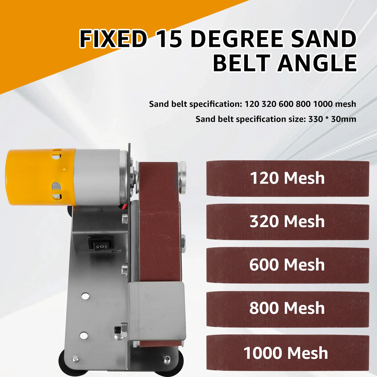 Mini Belt Grinding Machine Tool Sharpening Machine Sanding Grinding Electric - Image 4