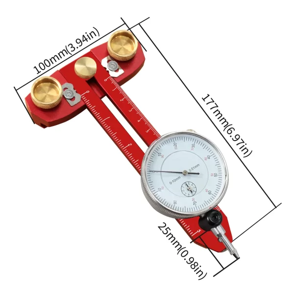 Table Saw Alignment Gauge Jig Guide with Dial Indicator For Aligning Calibrating Work Shop Machinery - Image 2