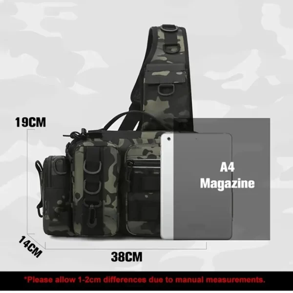 Fishing Tackle Backpack Lure Box Gear Storage Bag Fanny Pack - Image 6