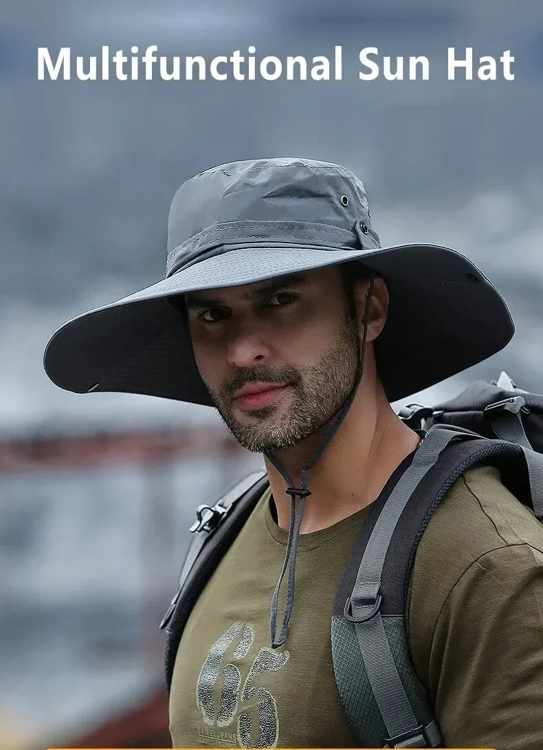 New Sun Protection Fishing Hat Summer Breathable Mesh Camping Hiking Caps Anti-UV Sun Hat - Image 13