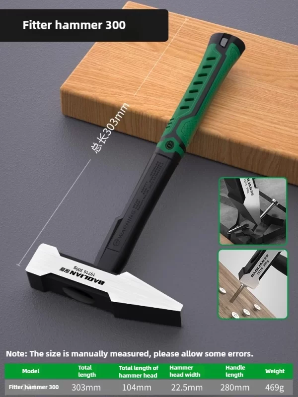 Hardware Tools, Building Decoration, Flat Head Hammer 200g, Plastic Coated Duckbill Hammer - Image 8
