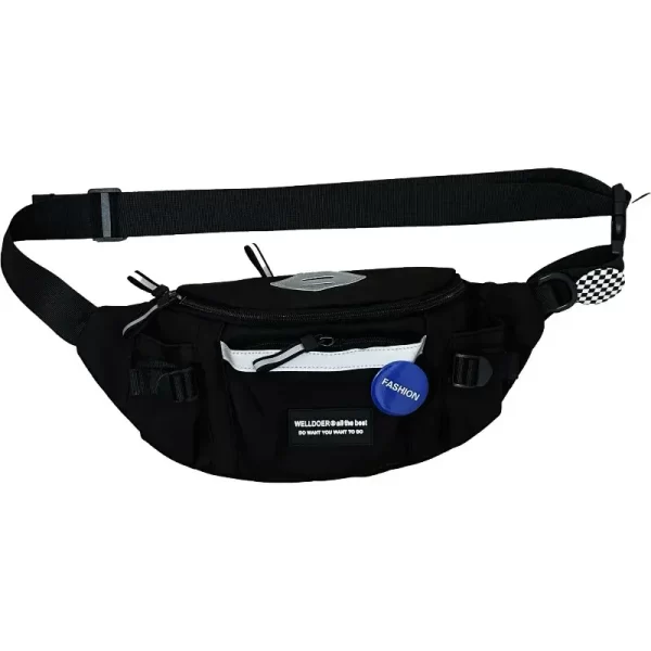 Japanese Harajuku Reflective Chest Bag Women and Men Waist Bag Collage Student Crossbody Bags Purses and Handbags - Image 7