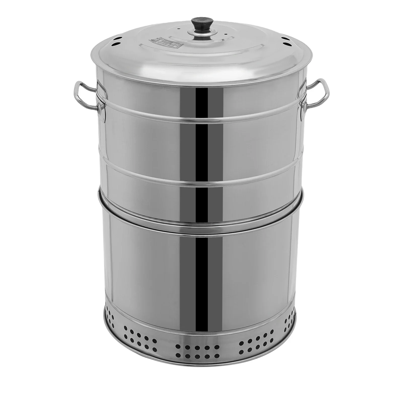 Large Portable Smokeless Charcoal Grill, 360° Stainless Steel BBQ Barrel with 50 Skewers - Image 8