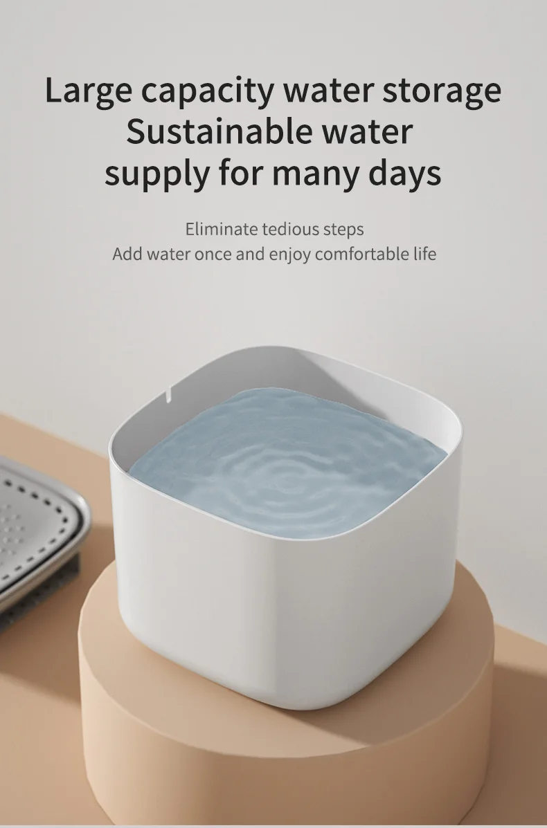 3L Cat Water Fountain Auto Recirculate Filter Large Capacity Filtring Cat Water Drinker - Image 20
