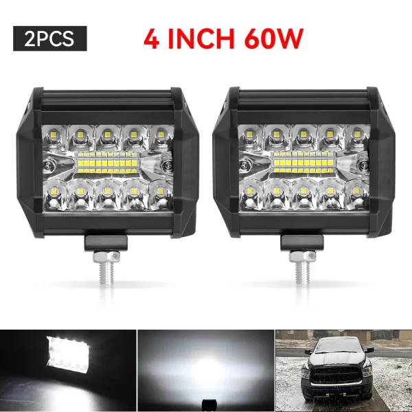 12V 24V Headlight Truck Farm Tractor Boat SUV ATV Light Bar/work Light Car LED Light Bar Offroad 4x4 Spotlights - Image 18