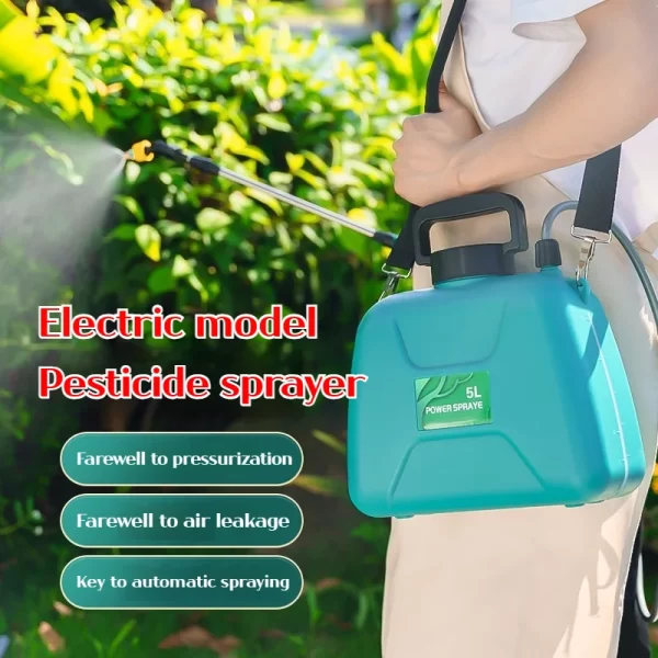 Shoulder-type electric pesticide sprayer 2000mAh lithium battery comes with bucket USB charging