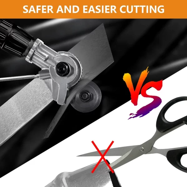 Electric Metal Nibbler Drill Attachment with Adapter DIY Metal Cutter Sheet Drill Attachment for Metal Cutting Copper Cutter - Image 17