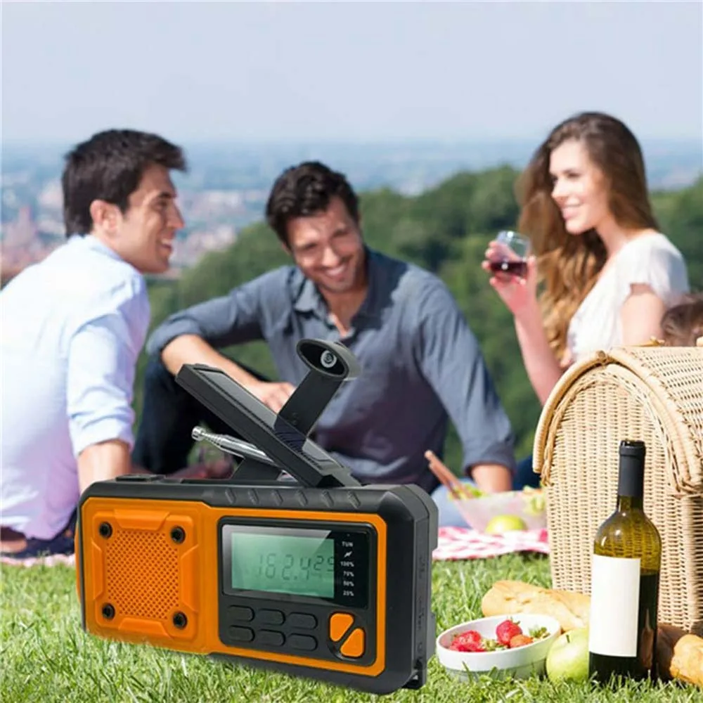 LOTOTG Portable Emergency Solar Power Radio Hand Crank Charging AM/FM Weather Radio Led Reading Flashlight Bank Phone Charger - Image 25