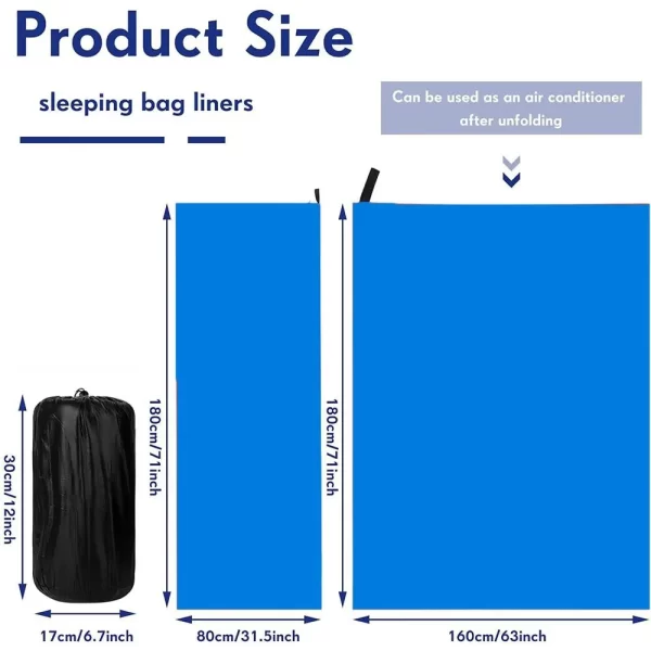 Fleece Sleeping Bag Portable Ultra-light Polar Travel Sheets for Adults Outdoor Camping Tent Bed Warm Sleeping Bag Liner - Image 19