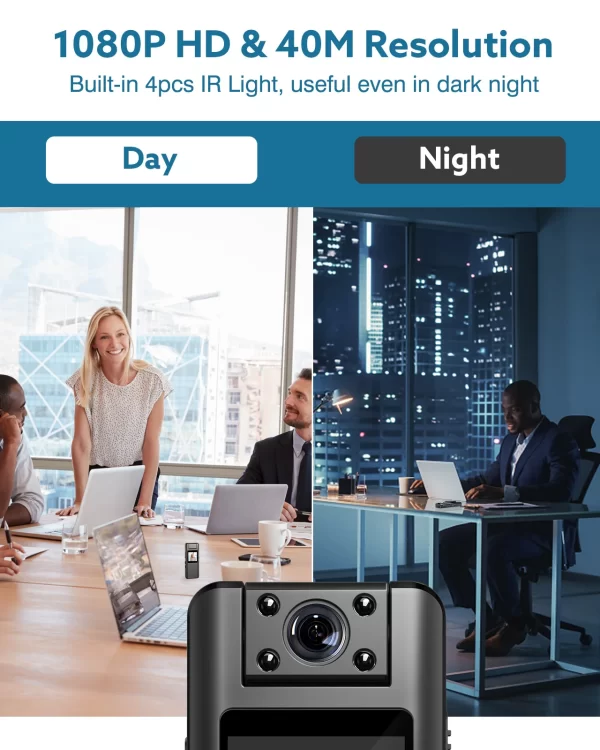 BOBLOV A22  Digital Mini Body Camera 1080P Sports DV HD Screen Magnetic Night Vision - Image 2