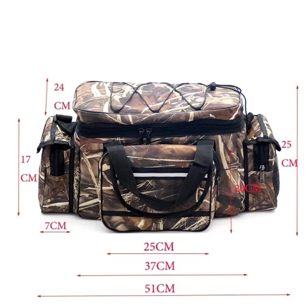 50*30*25cm Waterproof Fishing Bag Nylon Large Capacity Multi-Purpose Fishing Tackle Bag - Image 6