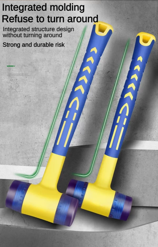 1 double headed installation hammer, 25mm to 45mm rubber hammer with rubber handle - Image 16