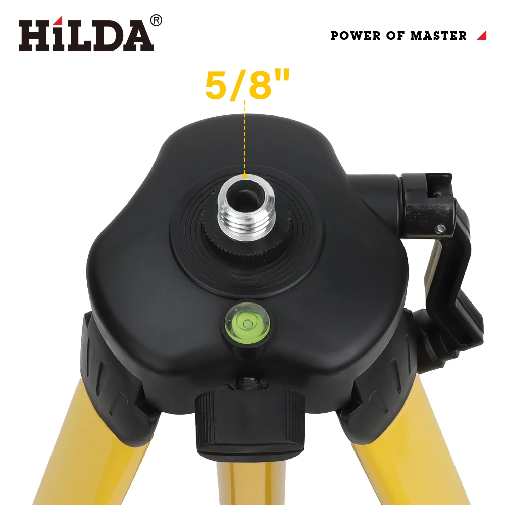 HILDA 1.2M/1.5M 5/8 Inch Adjustable Height Thick Ferroalloy Tripod Laser Level Stand Base for Self Leveling - Image 5