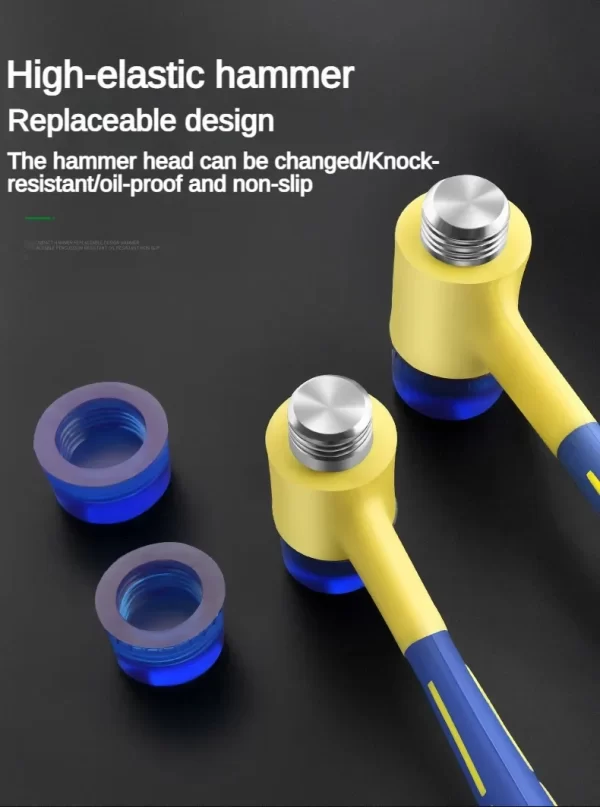 1 double headed installation hammer, 25mm to 45mm rubber hammer with rubber handle - Image 14