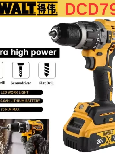 Dewalt DCD796 13mm Brushless Impact Electric Drill Multifunctional Cordless Screwdriver Rechargeable 20V Battery Power Tools