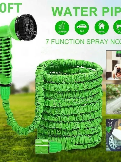 2024 Expandable Magic Hose, High-Pressure Car Wash, 7Water Spraying Functions, Water Gun