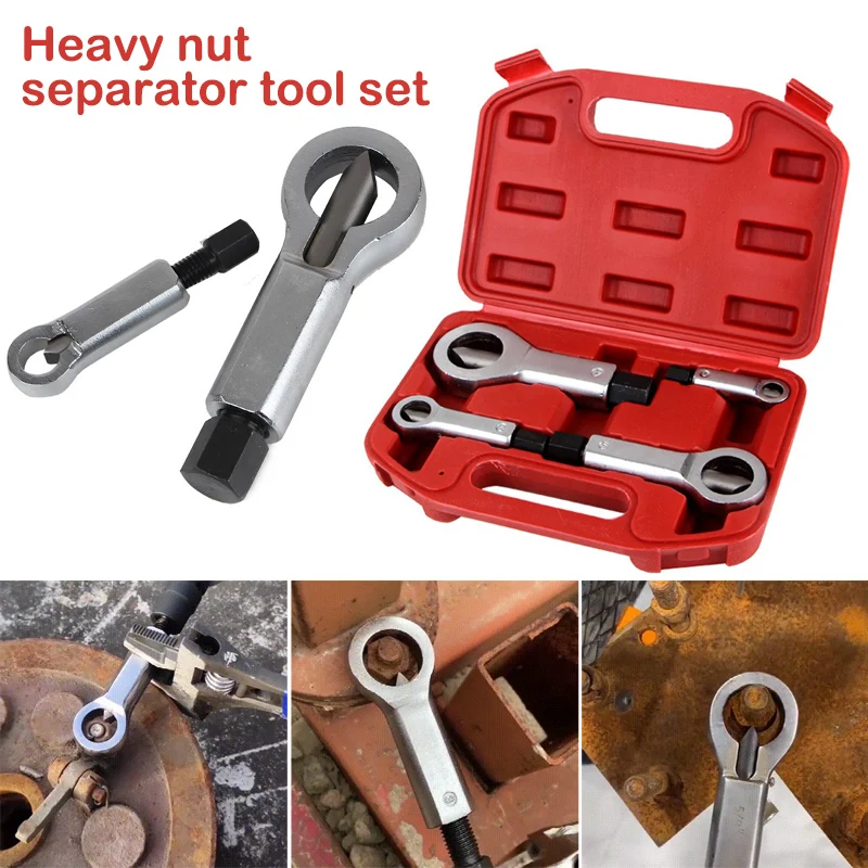 4pcs/1set Heavy-Duty Nuts Splitter Tools Set Nut Breaker - Image 13