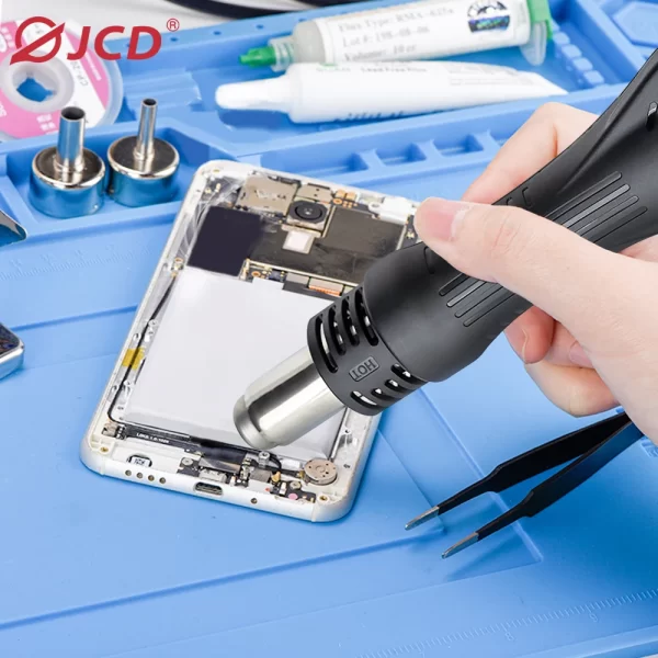 JCD 8586D Soldering Station 2 IN 1 Hot Air Gun Solder Station with 2 Digital display - Image 35