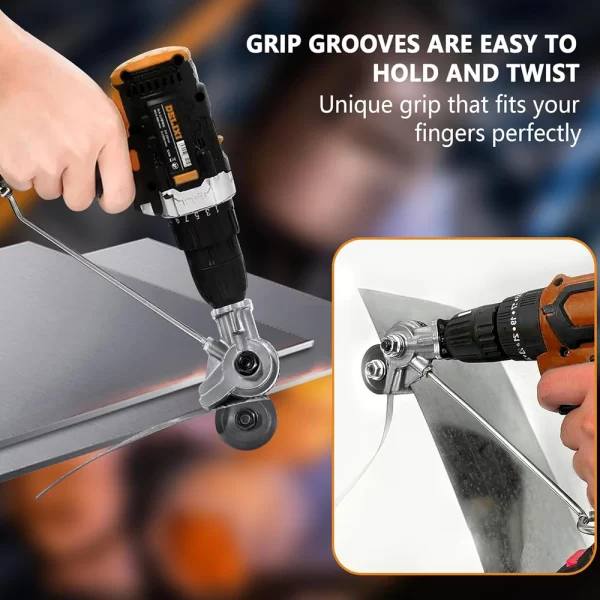 Electric Metal Nibbler Drill Attachment with Adapter DIY Metal Cutter Sheet Drill Attachment for Metal Cutting Copper Cutter - Image 19
