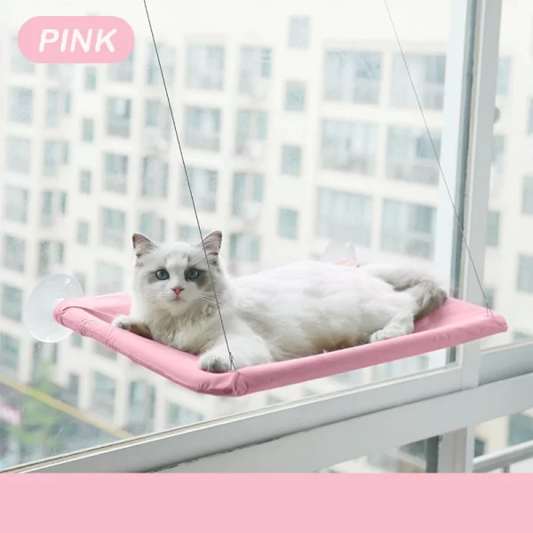 Pet Cat Hammock Aerial Hanging Cat Bed Cats Bed House Kitten Climbing Frame Sunny Window Seat - Image 7