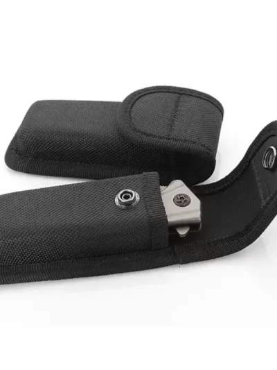 Black Sheath Fold Knife Plier Bag Pouch Case Sheath Nylon Belt Loop Pocket Carry Storage Flashlight Holder Waist Pack
