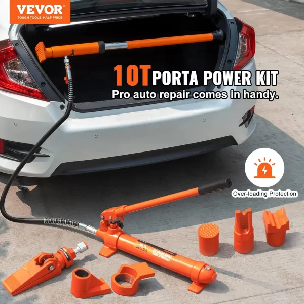 10 Ton Porta Power Kit, Hydraulic Ram with Pump, Car Jack - Image 2