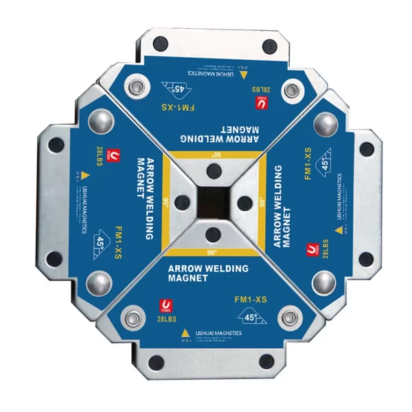 Welding Fixer 4pcs Magnetic Welding Fixer 45/90/135 Degree Multi-angle Magnet Weld Positioner
