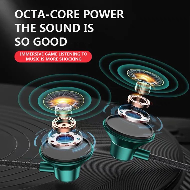 #Type C Headphones HiFi Bass Stereo Volume Control Headset With HD Mic 3.5mm Wired Earbuds For iPhone15/Samsung Galaxy Earphones - Image 4