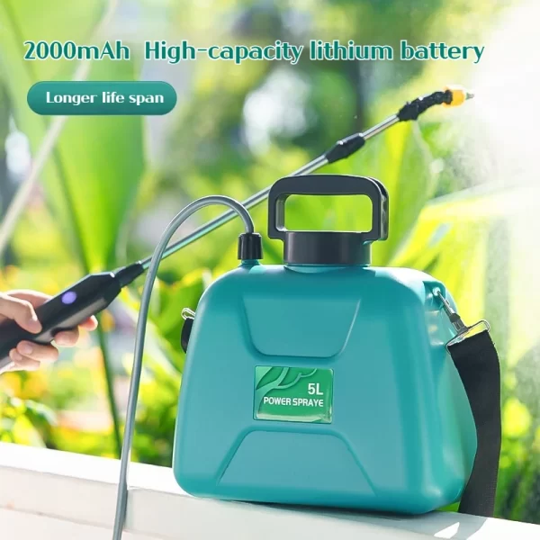 Shoulder-type electric pesticide sprayer 2000mAh lithium battery comes with bucket USB charging - Image 2