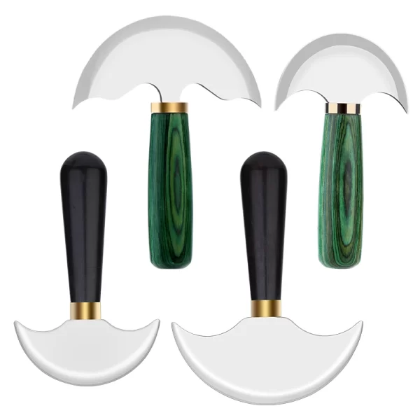 MIUSIE Professional Leather Knife Half Round Blade Leather Craft Knife - Image 6