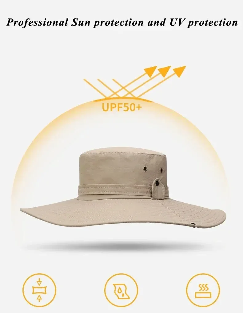 New Sun Protection Fishing Hat Summer Breathable Mesh Camping Hiking Caps Anti-UV Sun Hat - Image 14