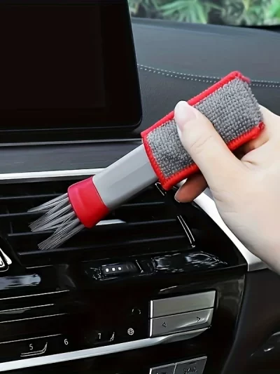 Car air conditioning vent cleaning brush, double headed small brush