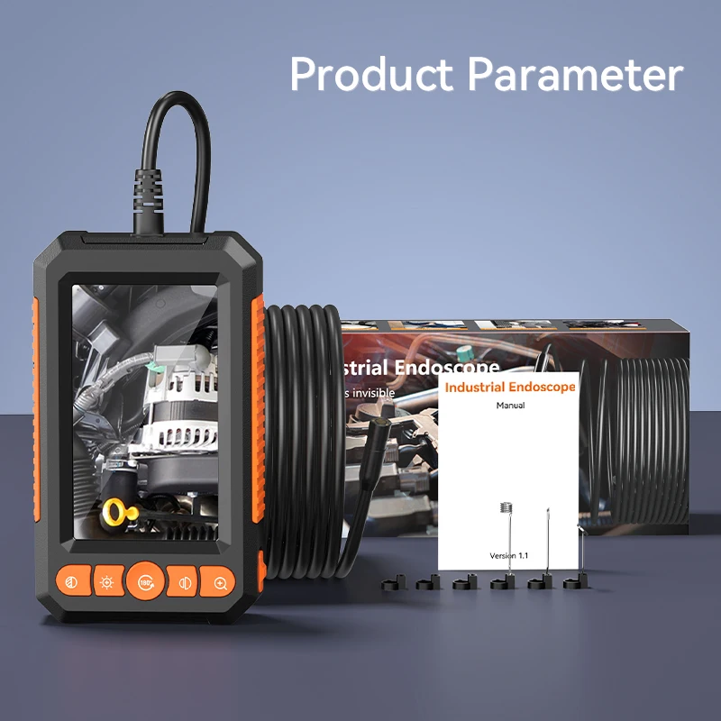 KERUI Industrial Endoscope Camera 4.3 "Single Dual Lens HD 1080P Car Inspection Borescope IP67 Waterproof Sewer Camera With LED - Image 9