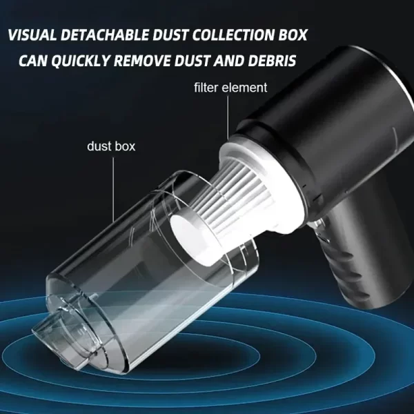 Portable Wireless Car Vacuum Cleaner Wireless Vacuum Cleaner Dual Use for Home and Car 120W - Image 9