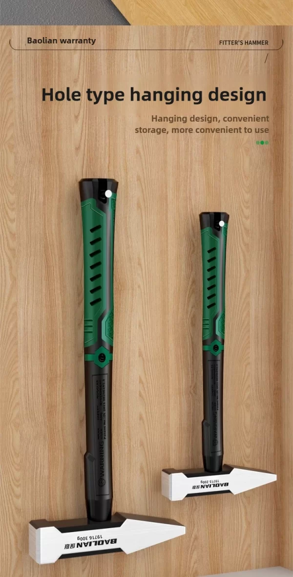 Hardware Tools, Building Decoration, Flat Head Hammer 200g, Plastic Coated Duckbill Hammer - Image 22
