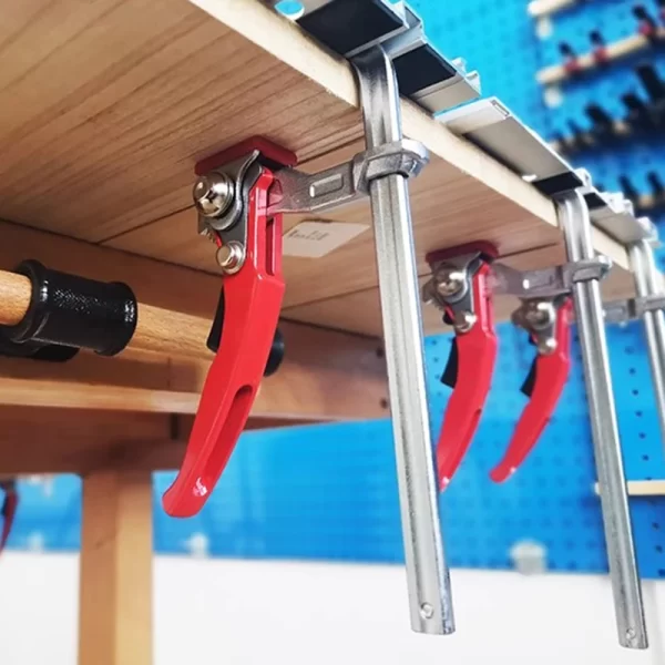 2PCS 160x60mm Quick Guide Rail Ratchet Clamp Woodworking F Clamp Quick Clamping - Image 4
