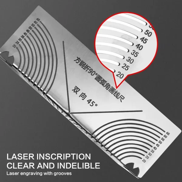 Precise-Flex Angle Arc Marking Tool Efficient Metal Pipe Saddle Cutting Guide Pipefitter Measuring - Image 2