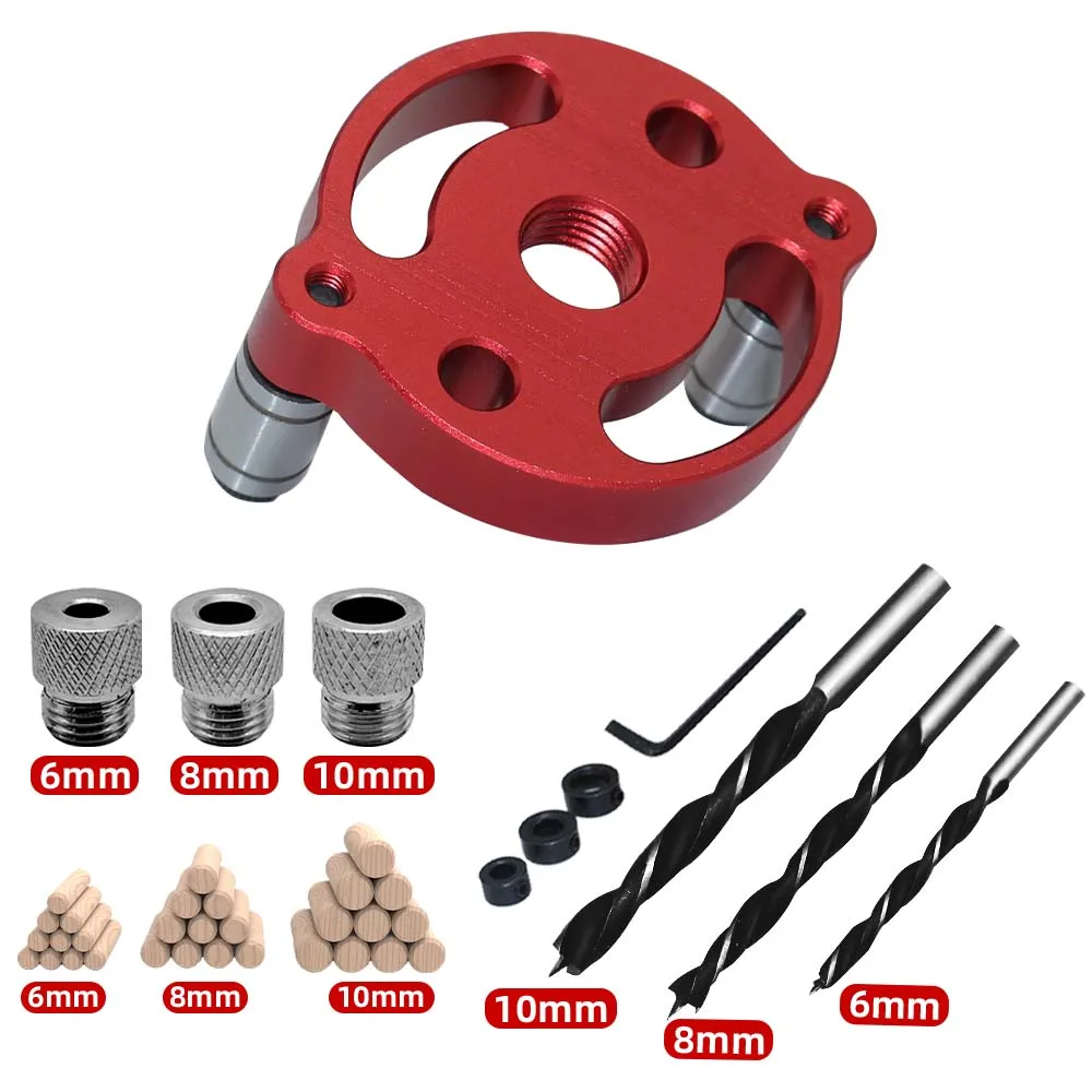 3-10mm Dowel Jig Kit - Self Centering Drill Guide Locator with 8 Steel Bushing - Image 7
