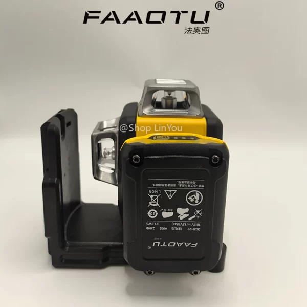 FAAOTU 089LG 12v 12 Line Laser Level Unit 3 Sides*360 Degree Vertical Self Levelling Green Professional Laser Level - Image 5