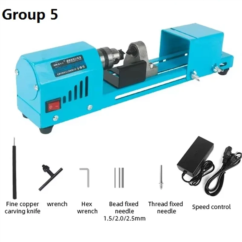 Electric Wood Mini Lathe Machine - Beads Grinding Polishing Beading Woodturning Lathe for Craft And DIY Projects - Image 8