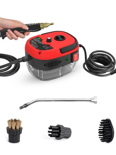 1500W Portable Handheld Steam Cleaner High Temperature Pressurized Steam Cleaning Machine with Brush