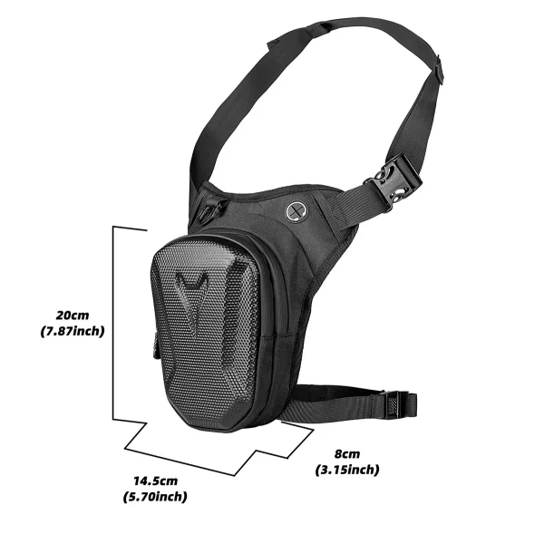 Motorcycle leg bag, waterproof rider waist bag - Image 6