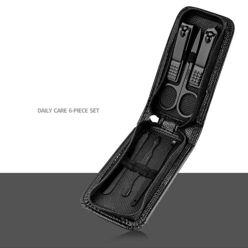 Nail Scissors Set Household High End Mens And Womens Special Nail Clippers Manicure Beauty Tools 6 Piece - Image 8