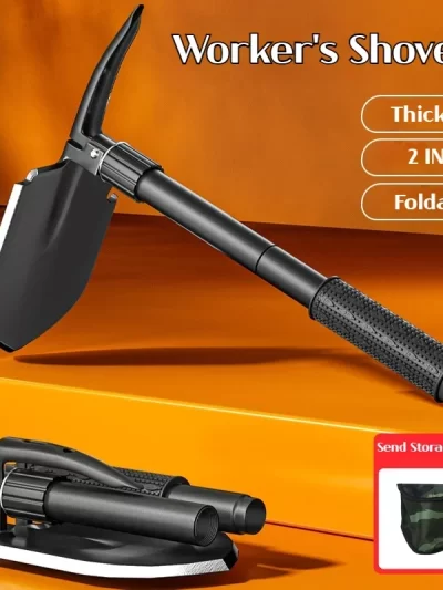 Multifunctional garden shovel for camping, suitable for camping/fishing/wild survival, etc.