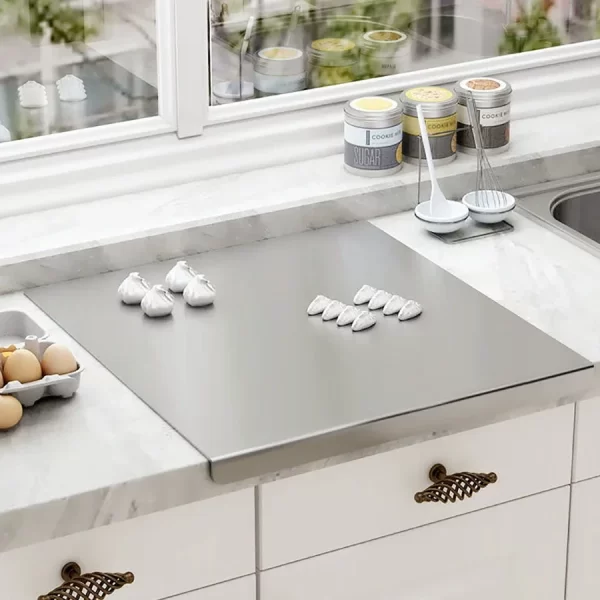 L-shaped folding chopping board stainless steel double-sided chopping board