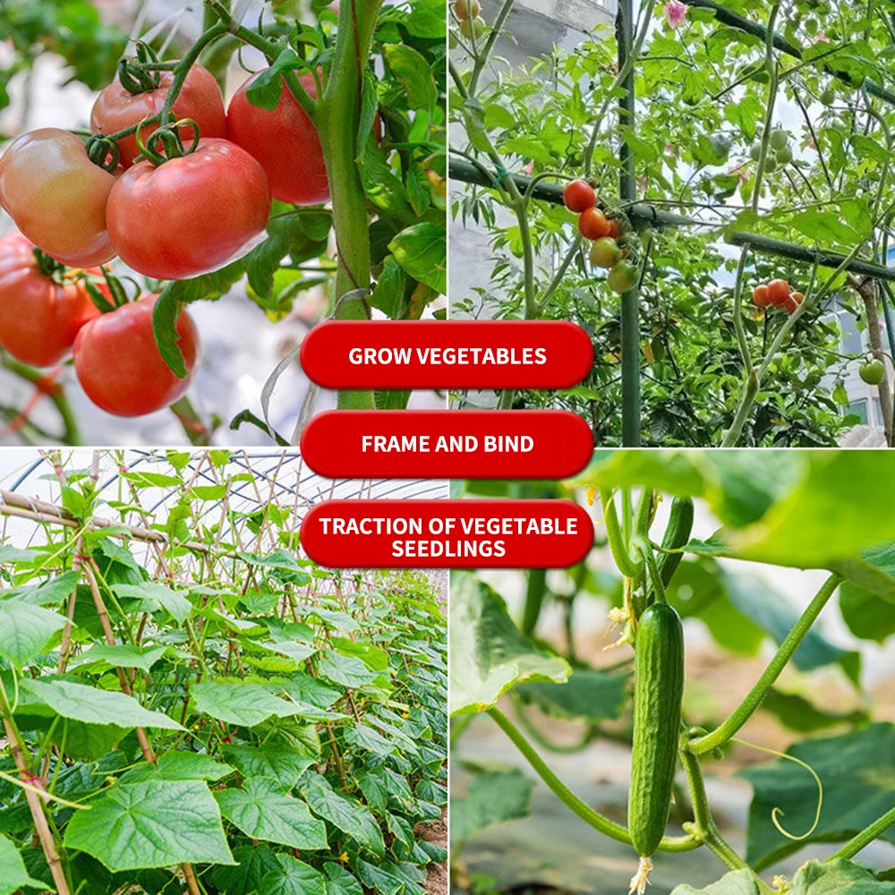 1 Roll/100M Multifunctional Plastic Steel Twist Tie Sturdy Reusable Garden Flower Plant Support Strap Tie - Image 4